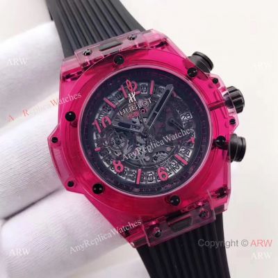 High Quality Hublot Big Bang Unico Sapphire Replica Watch Pink Case